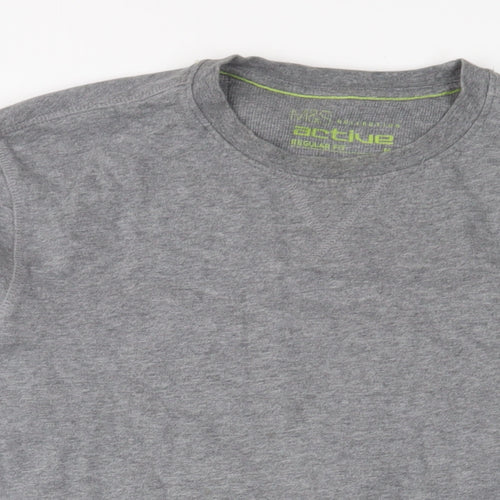 Marks and Spencer Mens Grey Cotton Pullover Sweatshirt Size M