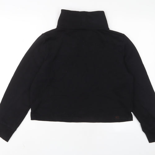 Zara Womens Black Cotton Pullover Sweatshirt Size S Pullover