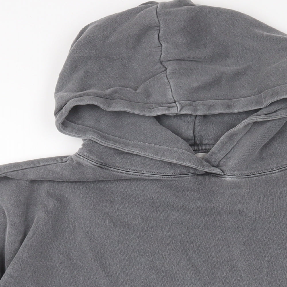 Hush Womens Grey Cotton Pullover Hoodie Size S Pullover