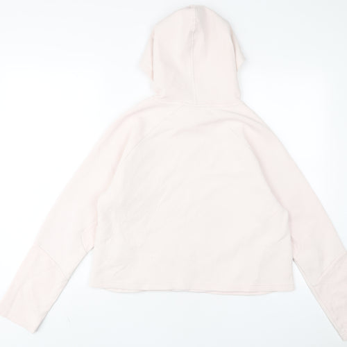 PUMA Womens Pink Polyester Pullover Hoodie Size M Pullover - Logo