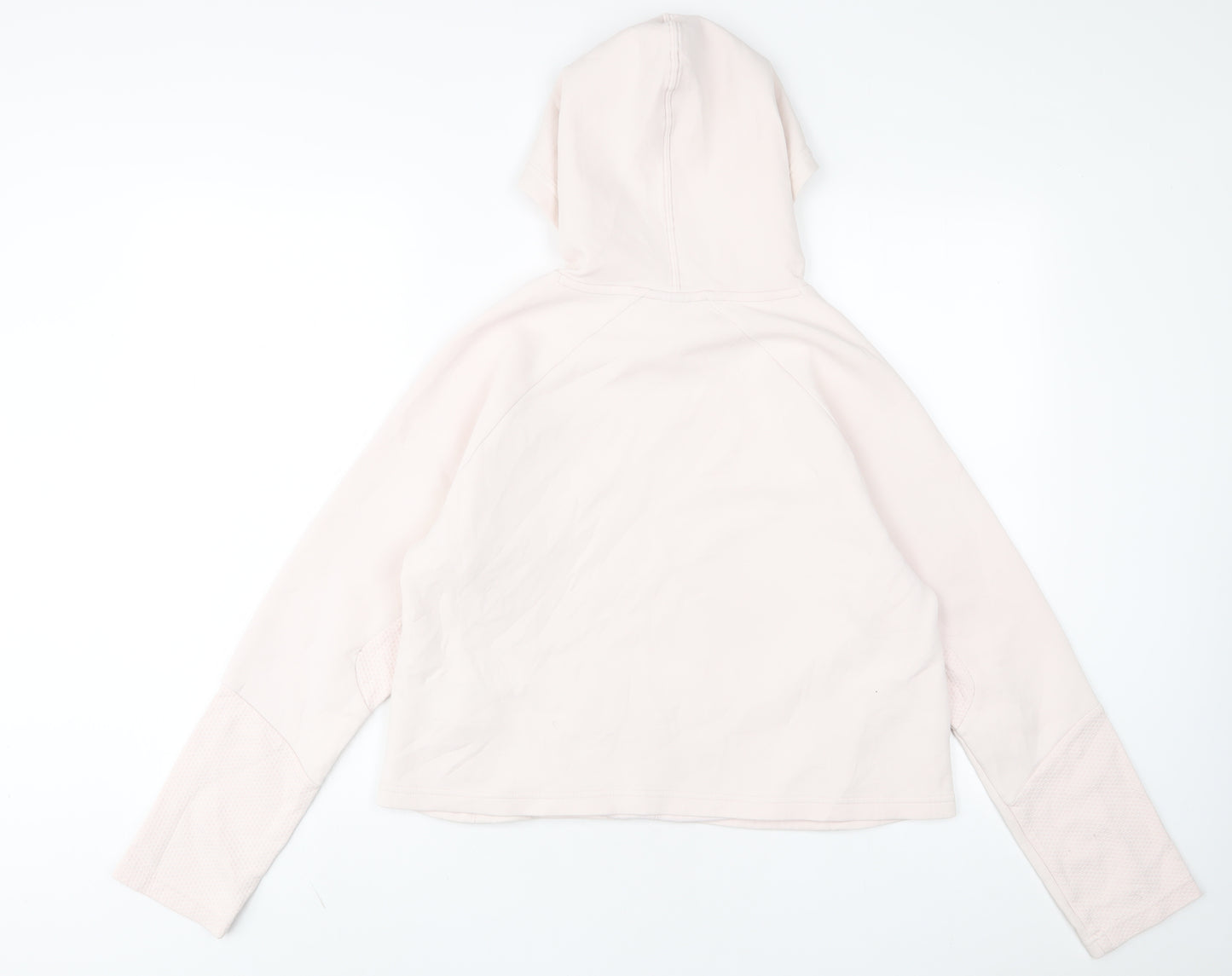 PUMA Womens Pink Polyester Pullover Hoodie Size M Pullover - Logo