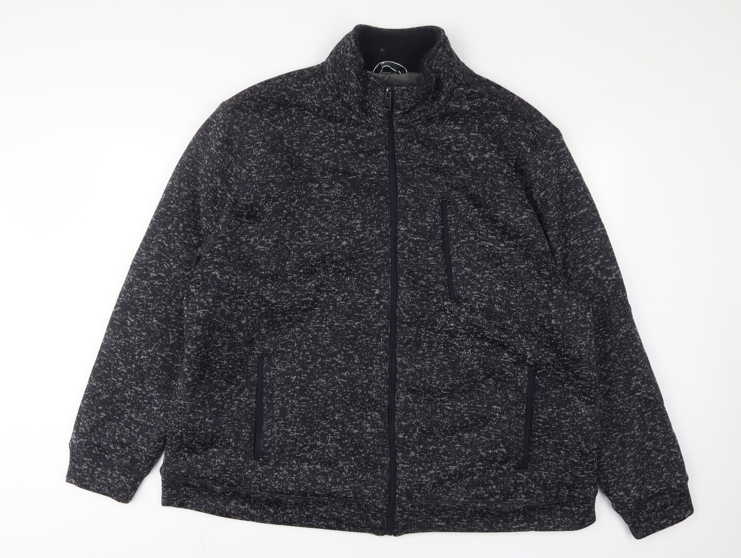 Maine Mens Black Jacket Size 2XL Zip