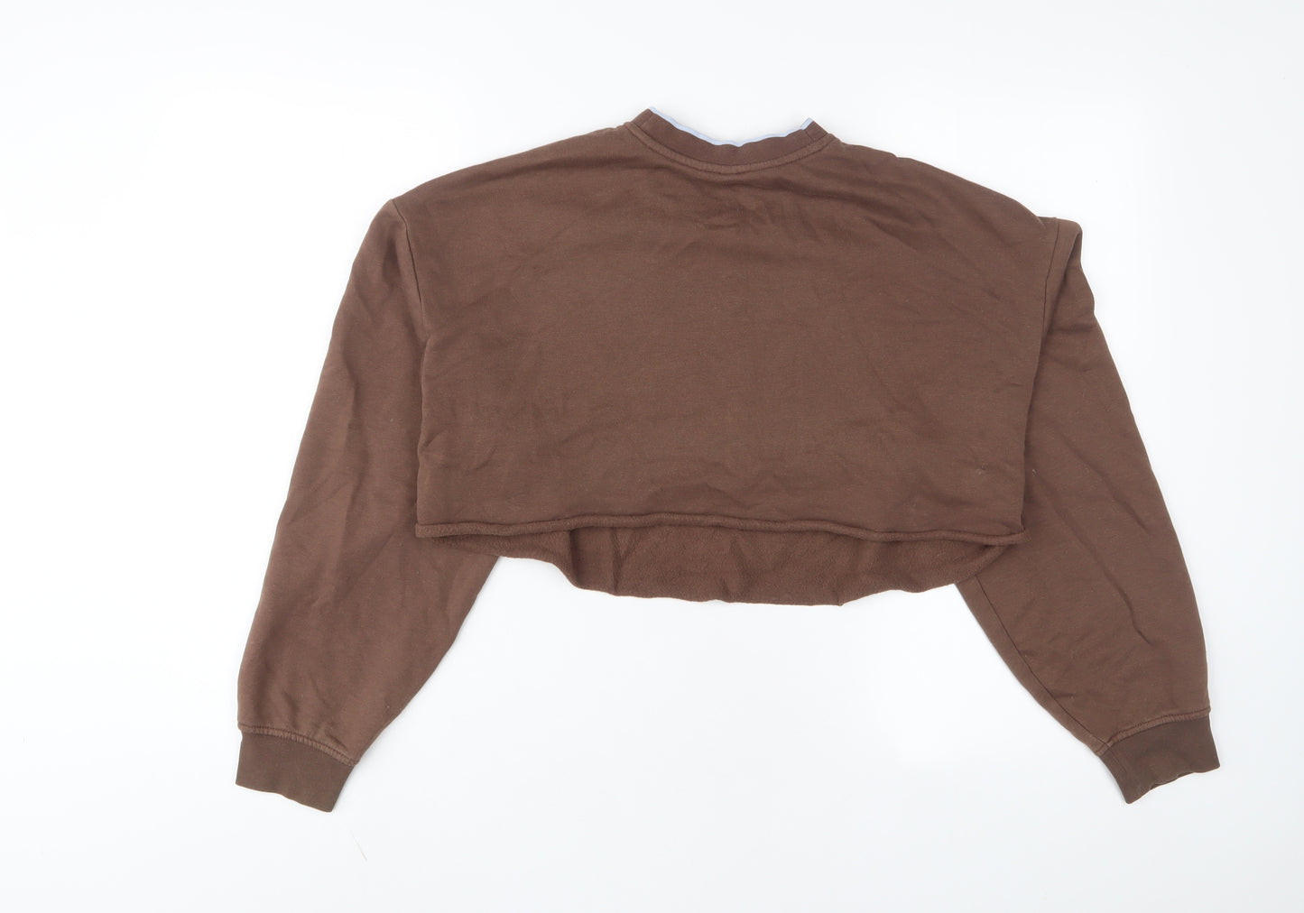 H&M Womens Brown Cotton Pullover Sweatshirt Size S Pullover