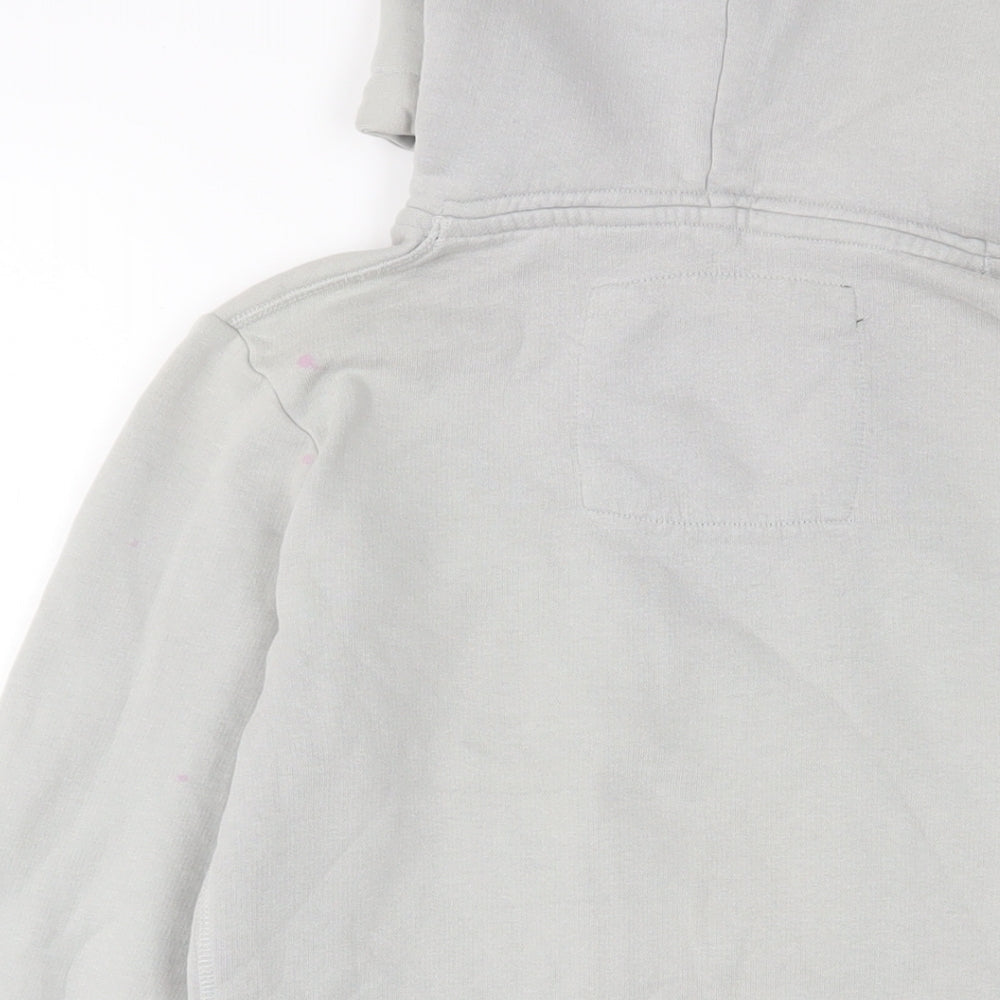 Superdry Womens Grey Cotton Pullover Hoodie Size S Pullover