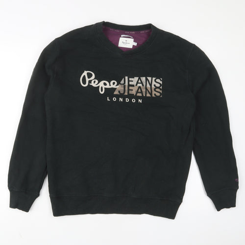 Pepe Jeans Mens Green Cotton Pullover Sweatshirt Size M