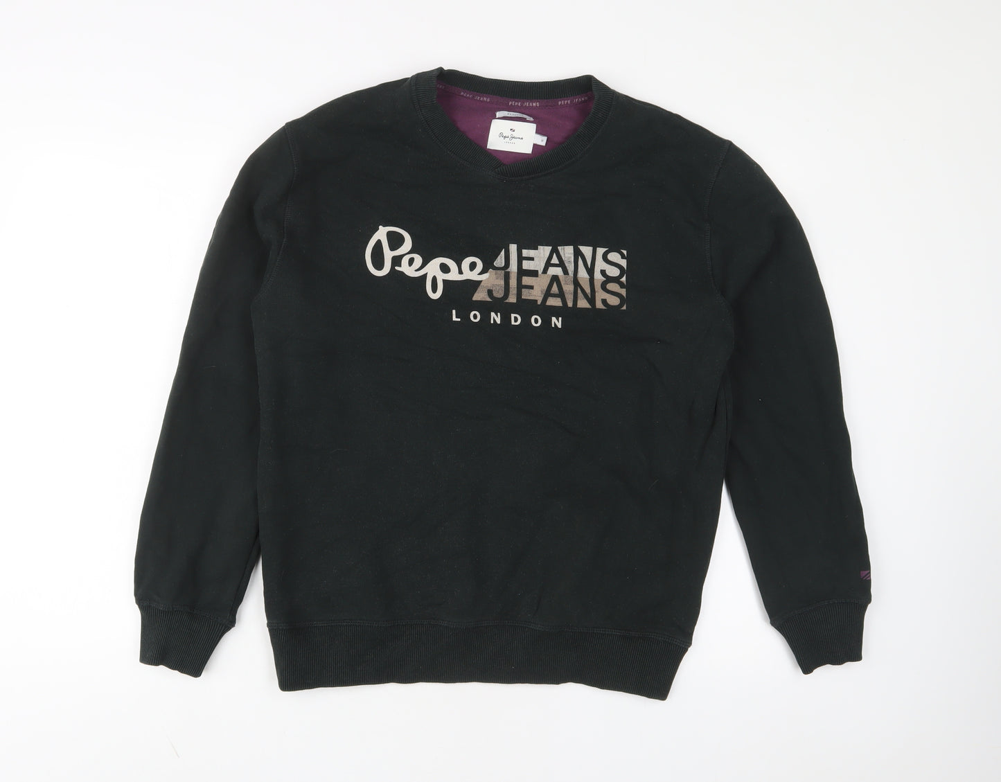 Pepe Jeans Mens Green Cotton Pullover Sweatshirt Size M