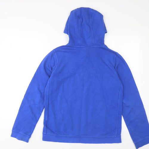 Nike Boys Blue Cotton Pullover Hoodie Size 13-14 Years Pullover