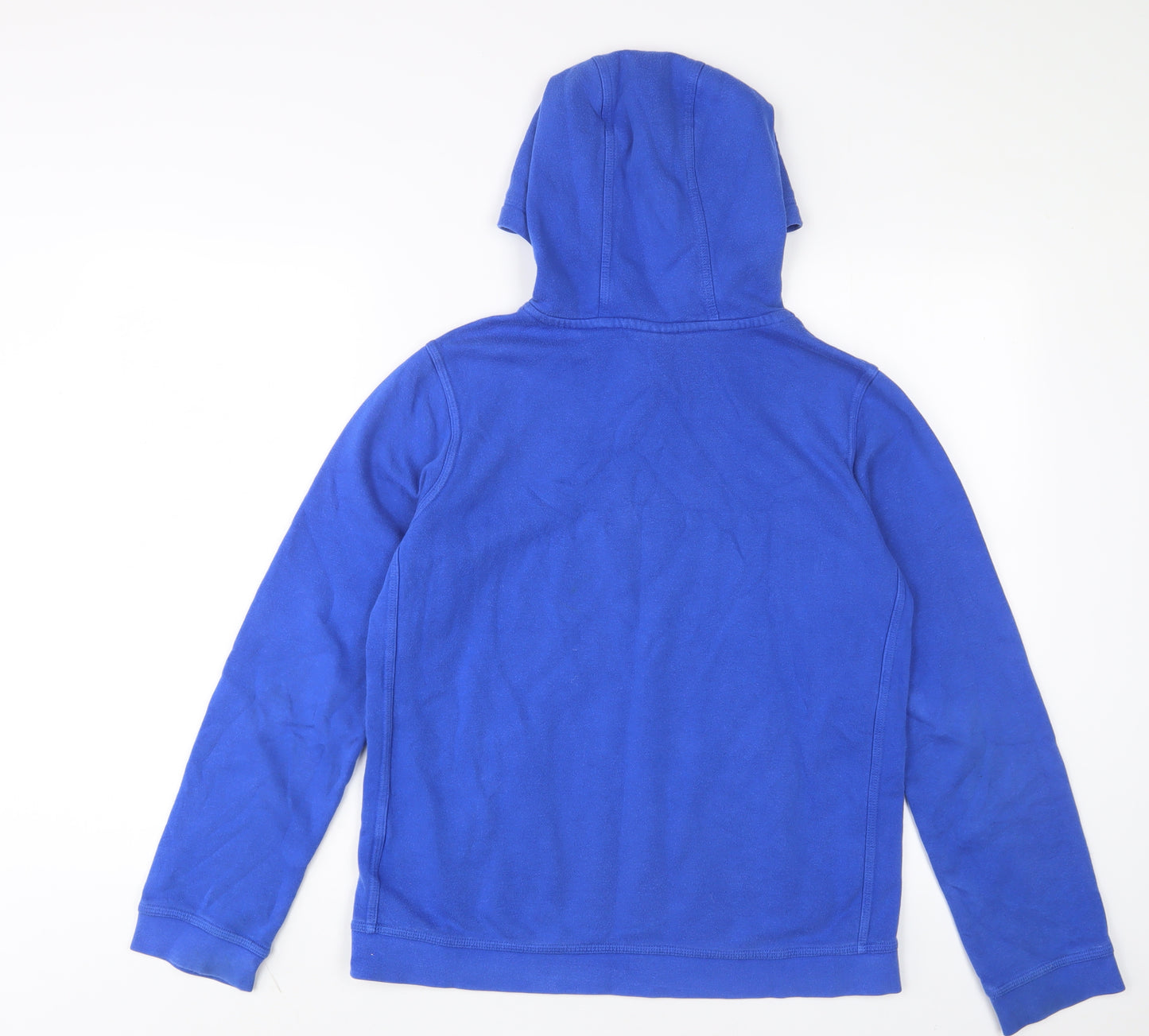 Nike Boys Blue Cotton Pullover Hoodie Size 13-14 Years Pullover
