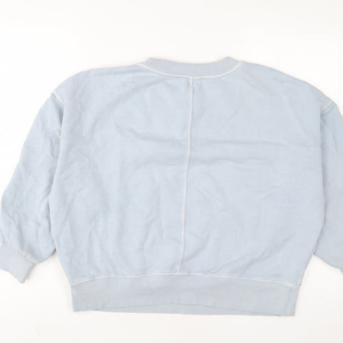 Hush Womens Blue Cotton Pullover Sweatshirt Size S Pullover