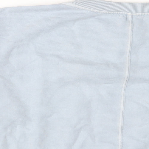 Hush Womens Blue Cotton Pullover Sweatshirt Size S Pullover