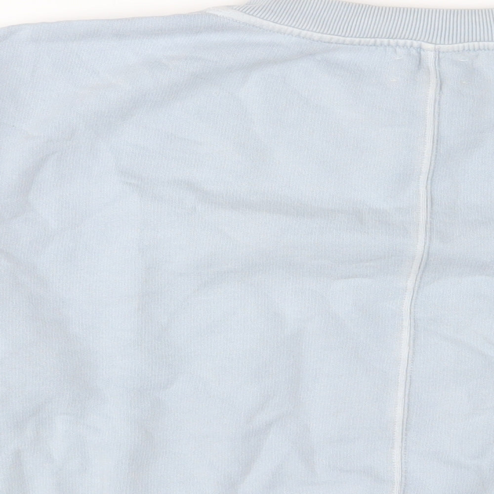 Hush Womens Blue Cotton Pullover Sweatshirt Size S Pullover