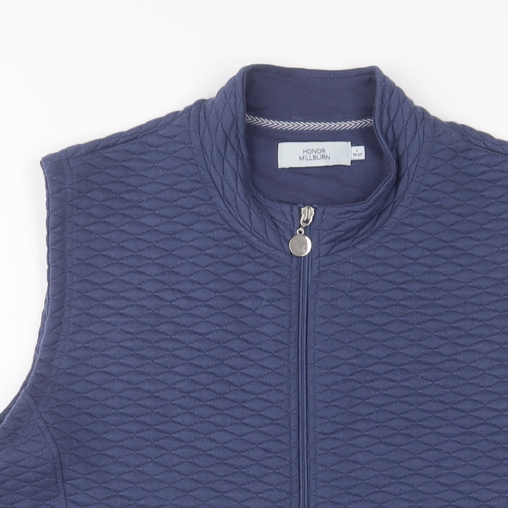 EWM Womens Blue Gilet Jacket Size 20 Zip