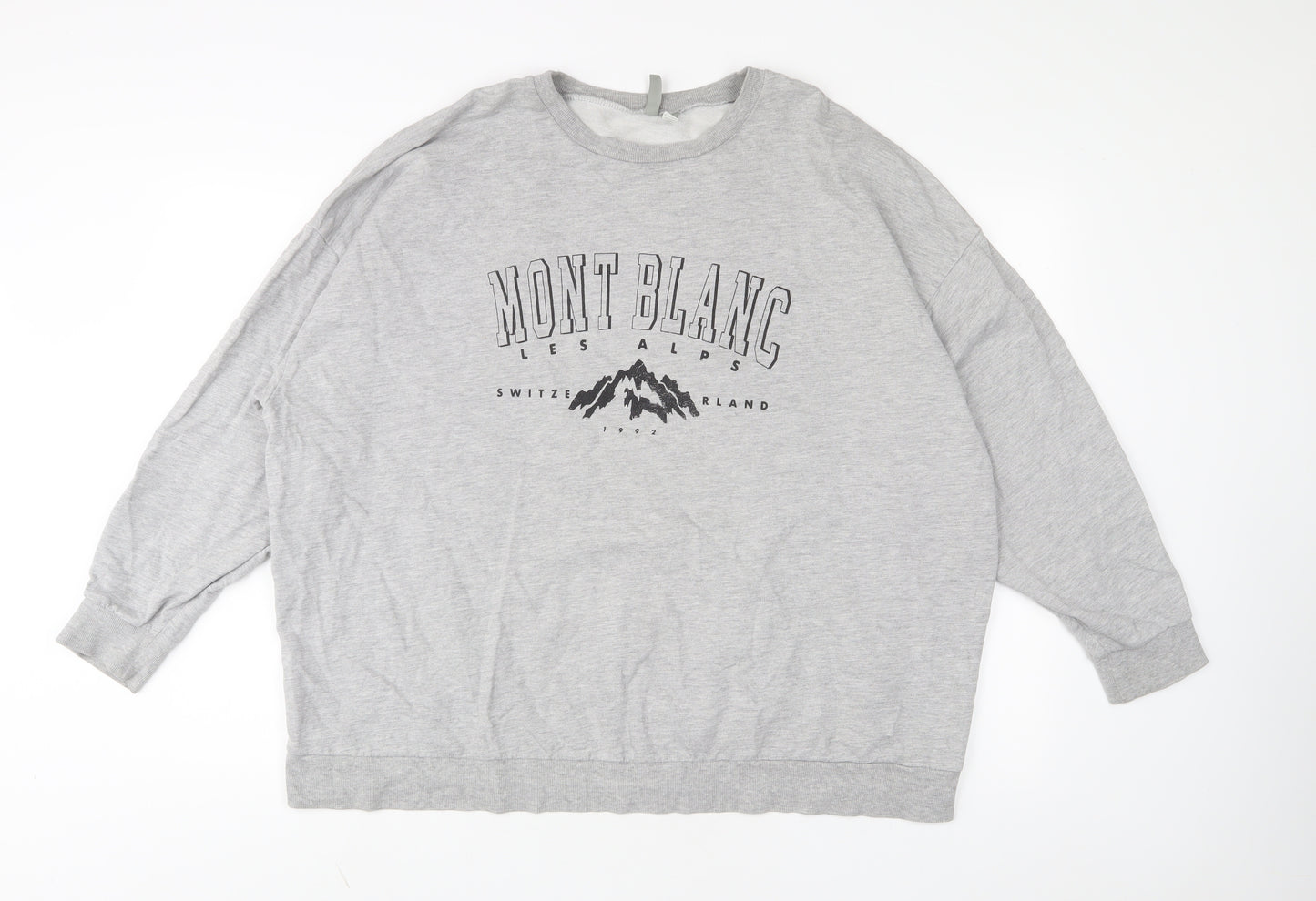 ASOS Womens Grey Cotton Pullover Sweatshirt Size 20 Pullover