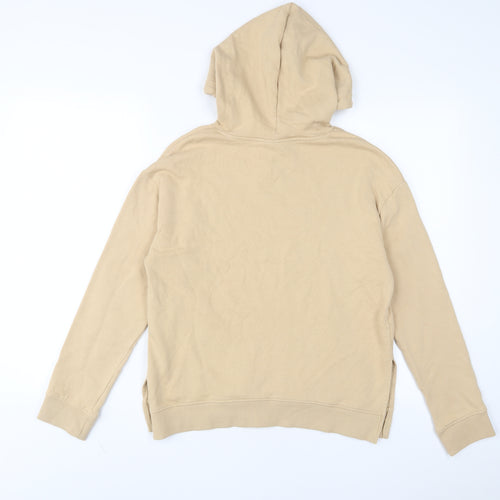H&M Womens Beige Cotton Pullover Hoodie Size S Pullover