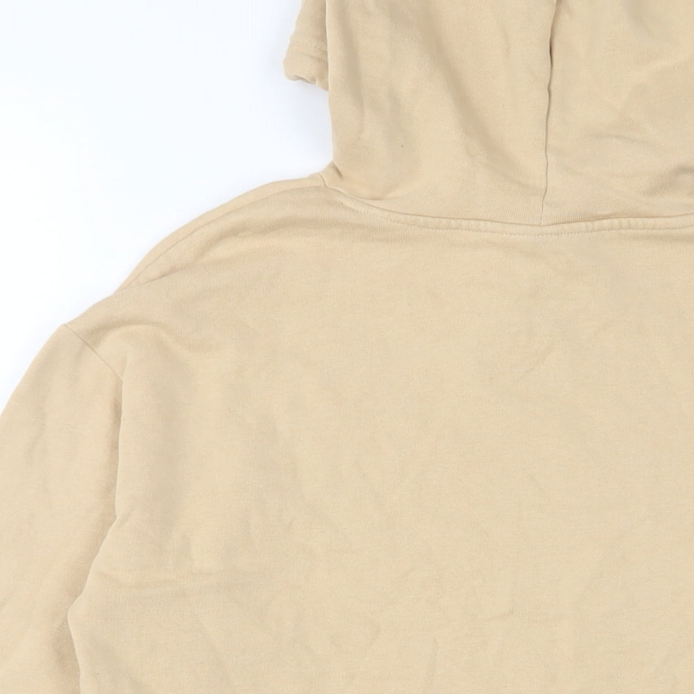 H&M Womens Beige Cotton Pullover Hoodie Size S Pullover
