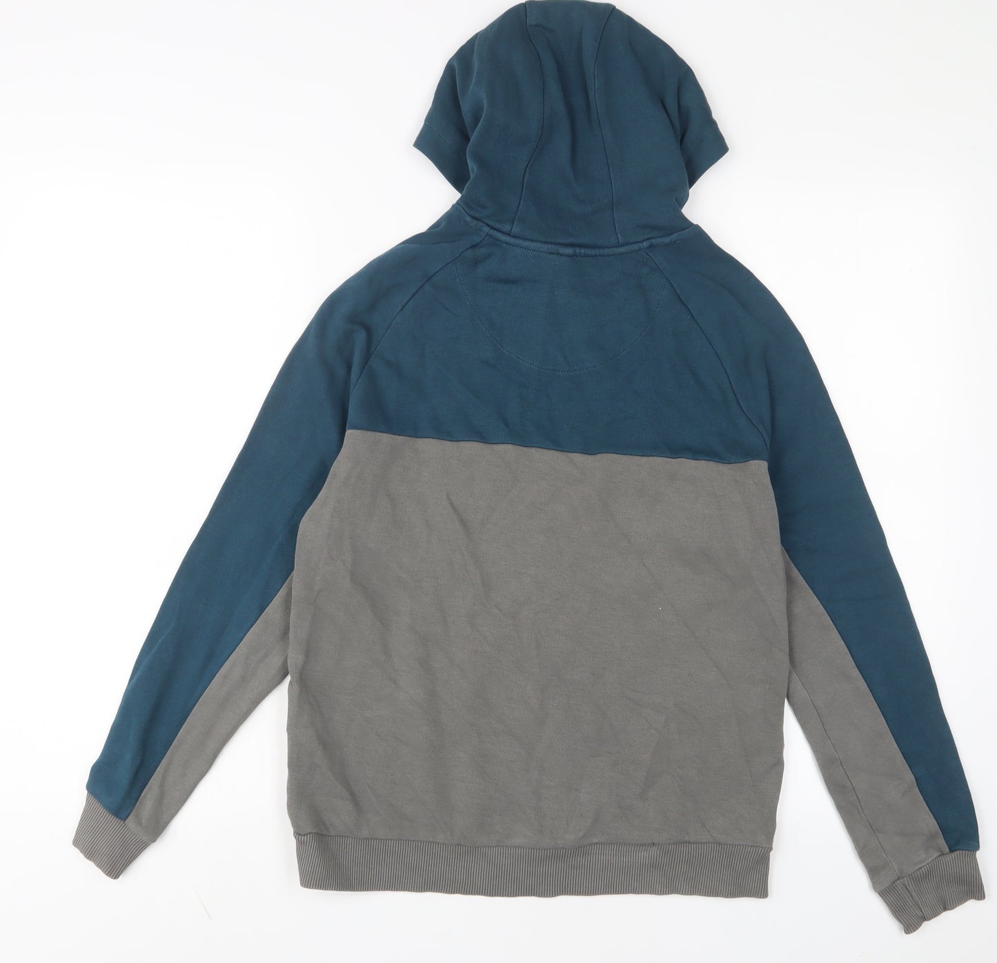 Marks and Spencer Boys Blue Cotton Pullover Hoodie Size 12-13 Years Pullover
