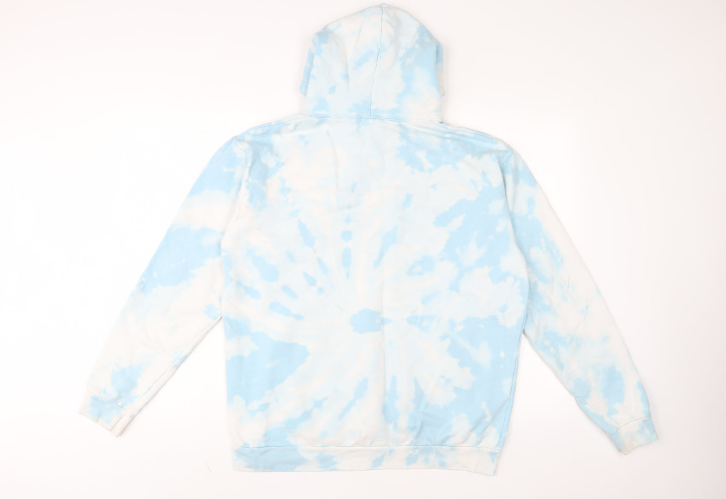 Stars & Stripes Womens Blue Geometric Cotton Pullover Hoodie Size XL Pullover