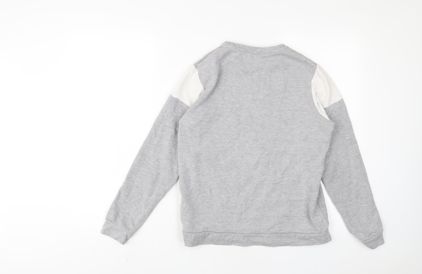 River Island Boys Grey Cotton Pullover Sweatshirt Size 13-14 Years Pullover
