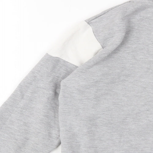 River Island Boys Grey Cotton Pullover Sweatshirt Size 13-14 Years Pullover