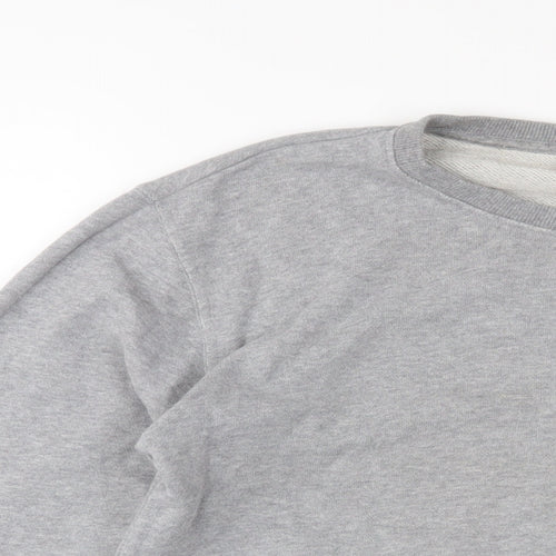 Zara Girls Grey Cotton Pullover Sweatshirt Size 11-12 Years Pullover - Mickey Mouse