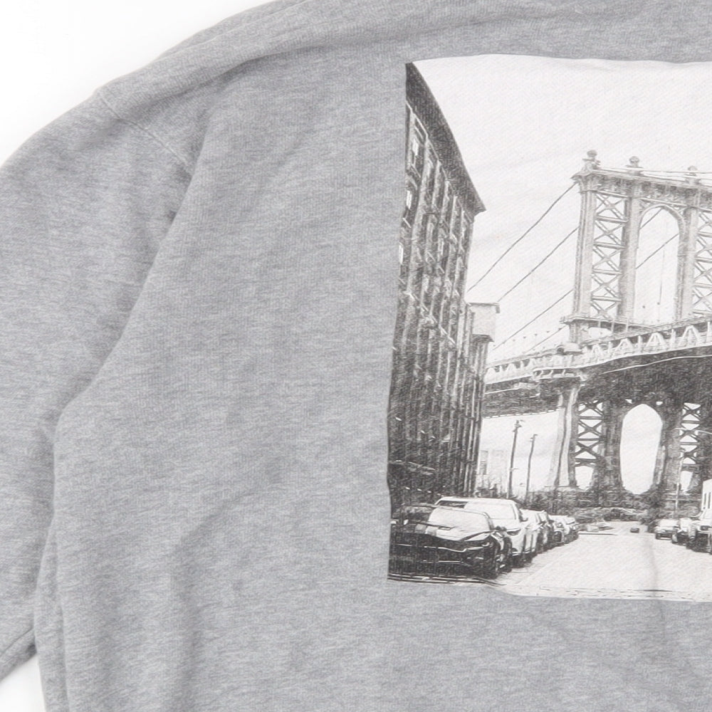 Zara Girls Grey Cotton Pullover Sweatshirt Size 11-12 Years Pullover - Mickey Mouse