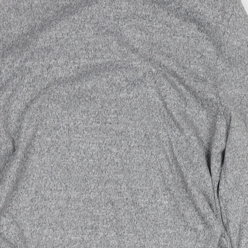 Marks and Spencer Womens Grey Polyester Jumper Dress Size 16 Round Neck Pullover