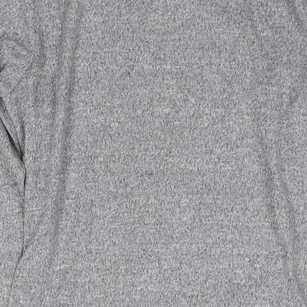 Marks and Spencer Womens Grey Polyester Jumper Dress Size 16 Round Neck Pullover