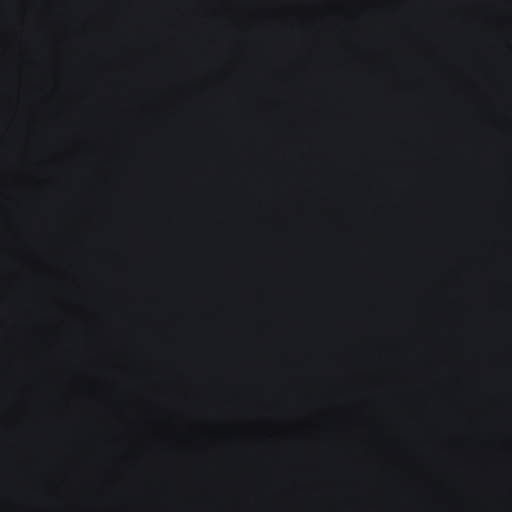 Marks and Spencer Womens Black Polyester Basic Blouse Size 2 Round Neck