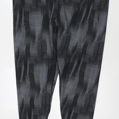 GOODMOVE Womens Grey Polyester Snow Pants Leggings Size 24 L25 in Regular Drawstring