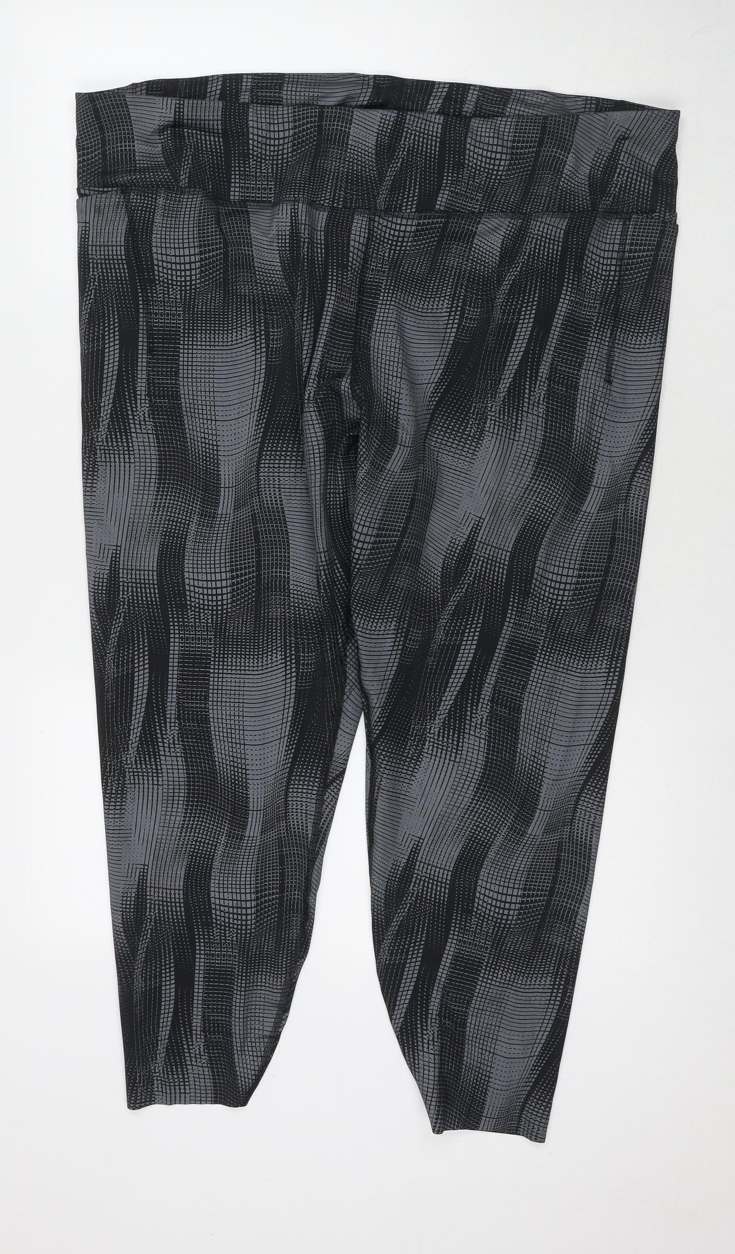 GOODMOVE Womens Grey Polyester Snow Pants Leggings Size 24 L25 in Regular Drawstring