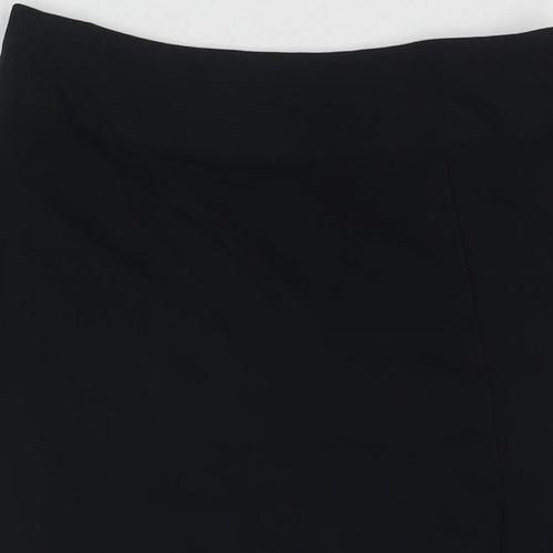 Marks and Spencer Womens Black Polyester Maxi Skirt Size 14 Zip