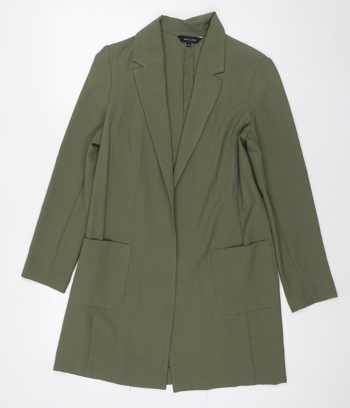 New Look Womens Green Jacket Blazer Size 12