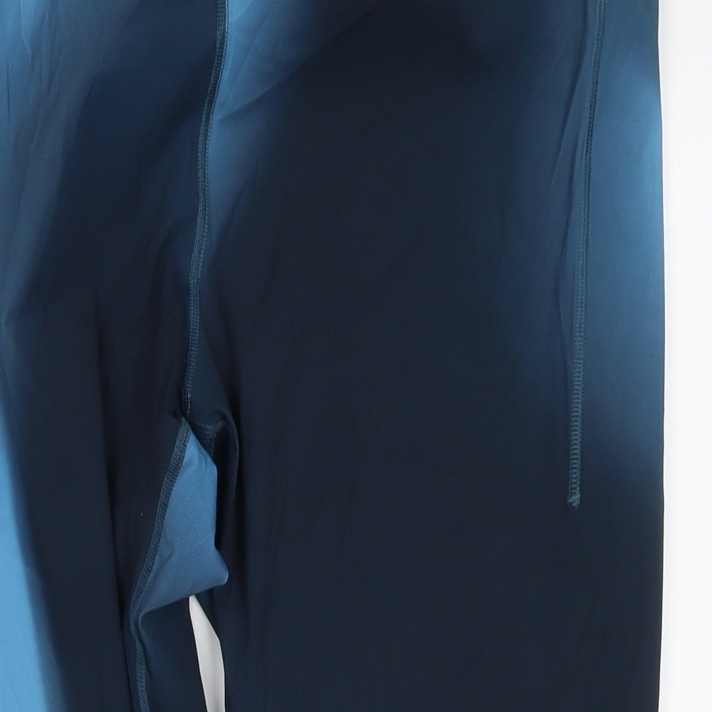 GOODMOVE Womens Blue Polyester Pedal Pusher Leggings Size 22 L24 in Regular Pullover