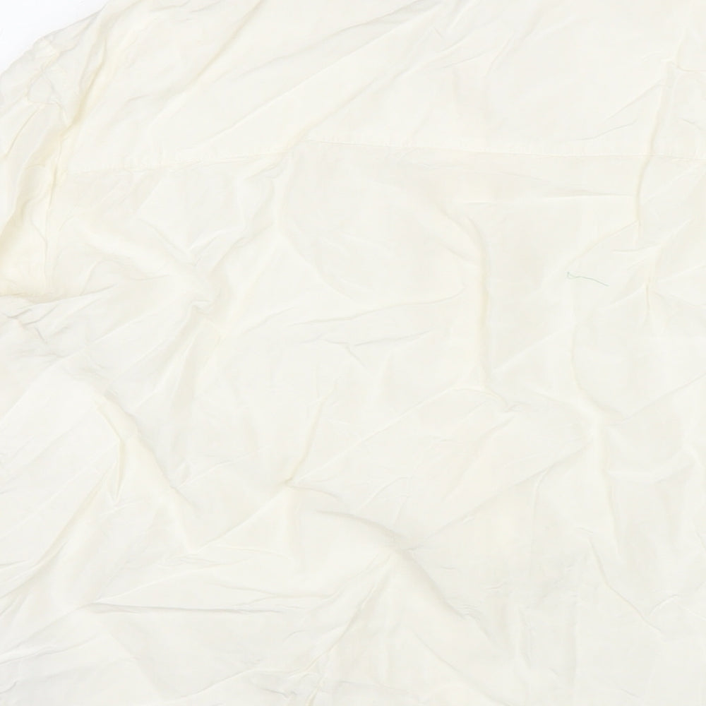 & Other Stories Womens White Viscose Basic Button-Up Size 10 Collared