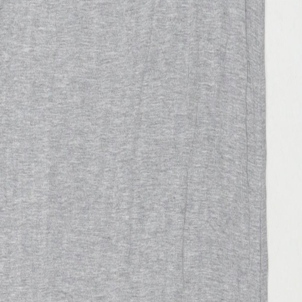 H&M Womens Grey Viscose Tank Dress Size M Round Neck Pullover