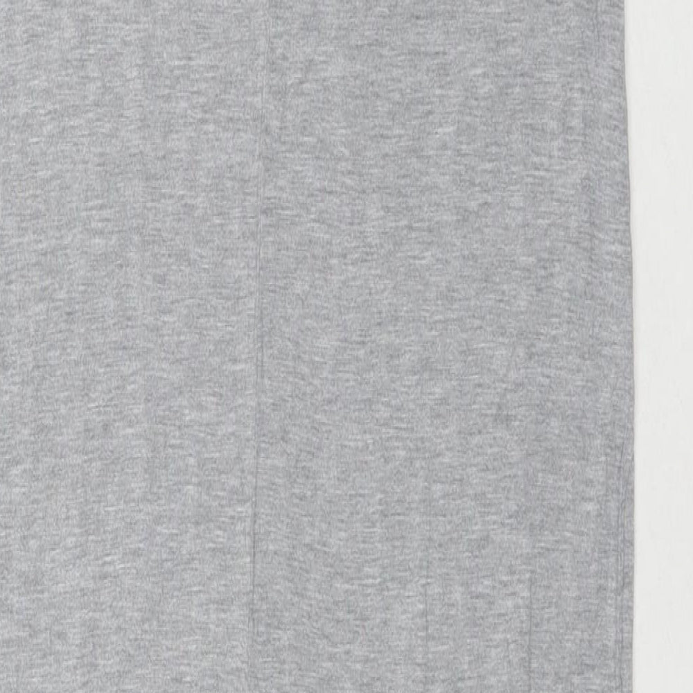 H&M Womens Grey Viscose Tank Dress Size M Round Neck Pullover