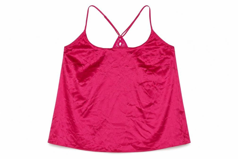 Front view of Marks & Spencer women’s pink solid polyester top pyjama top, size L
