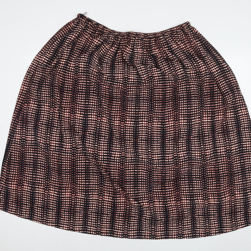 Marks and Spencer Womens Multicoloured Geometric Polyester Maxi Skirt Size 18 Drawstring