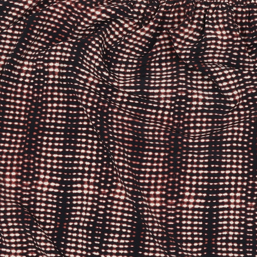 Marks and Spencer Womens Multicoloured Geometric Polyester Maxi Skirt Size 18 Drawstring