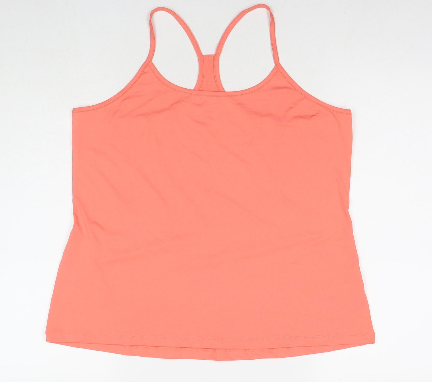 GOODMOVE Womens Pink Polyester Basic Tank Size 20 Round Neck Pullover