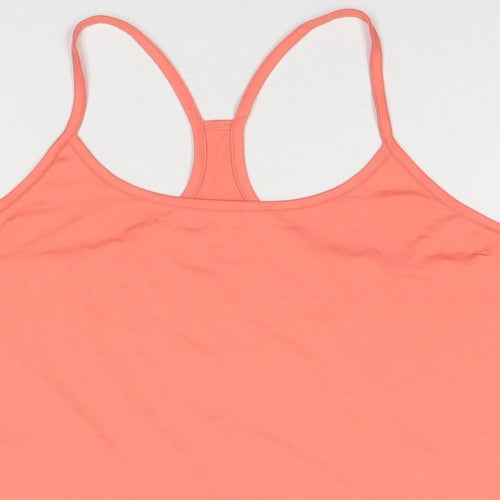 GOODMOVE Womens Pink Polyester Basic Tank Size 20 Round Neck Pullover