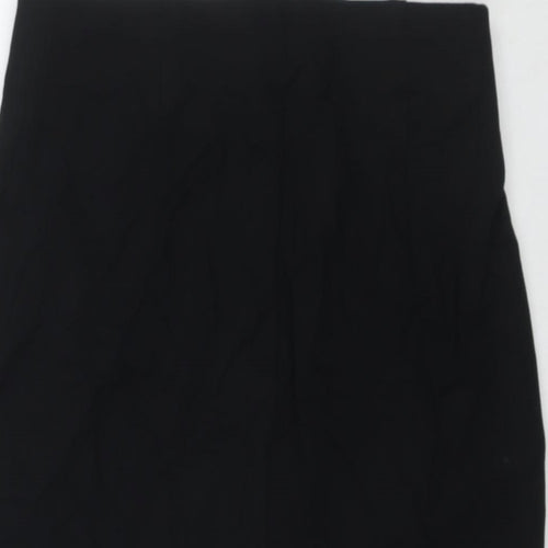 Marks and Spencer Womens Black Viscose Straight & Pencil Skirt Size 10
