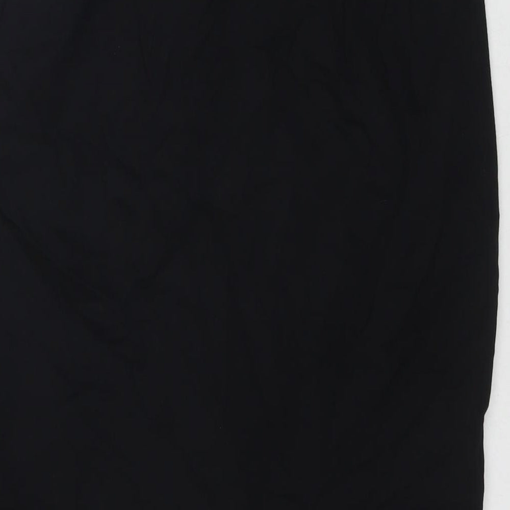 Marks and Spencer Womens Black Viscose Straight & Pencil Skirt Size 10