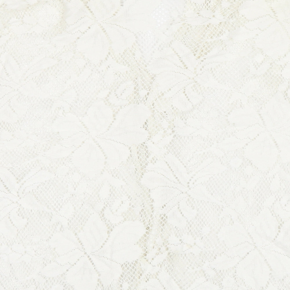 ASOS Mens White Cotton Button-Up Size L Collared Button