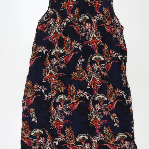 Oakridge Womens Multicoloured Floral Viscose Shirt Dress Size 16 Collared Button