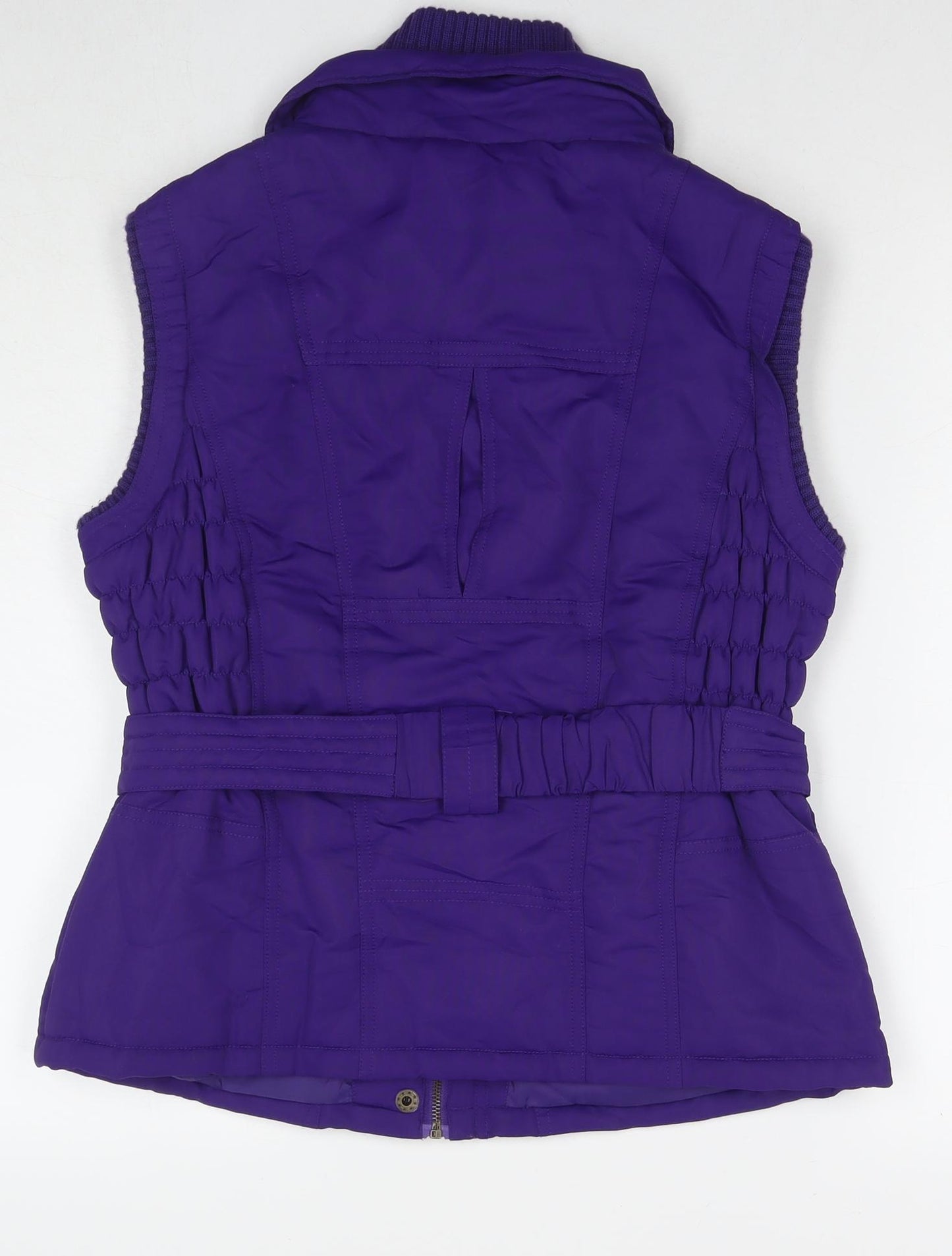 Mills Womens Purple Gilet Waistcoat Size 12 Zip