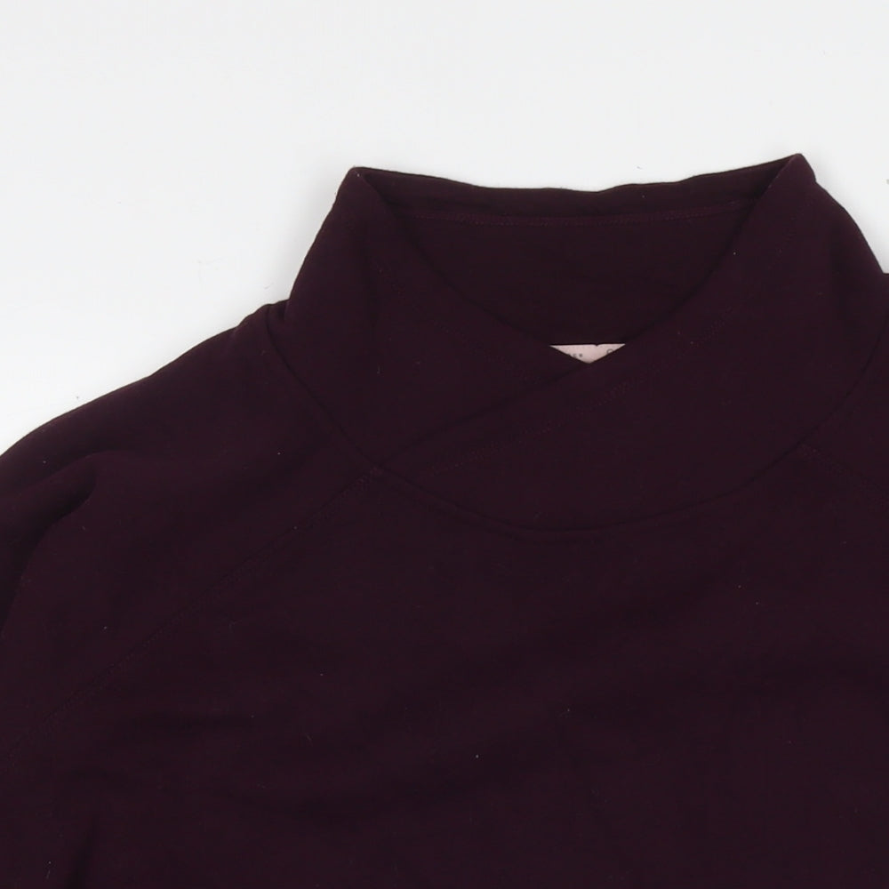 Calvin Klein Womens Purple Cotton Pullover Sweatshirt Size L Pullover - Logo