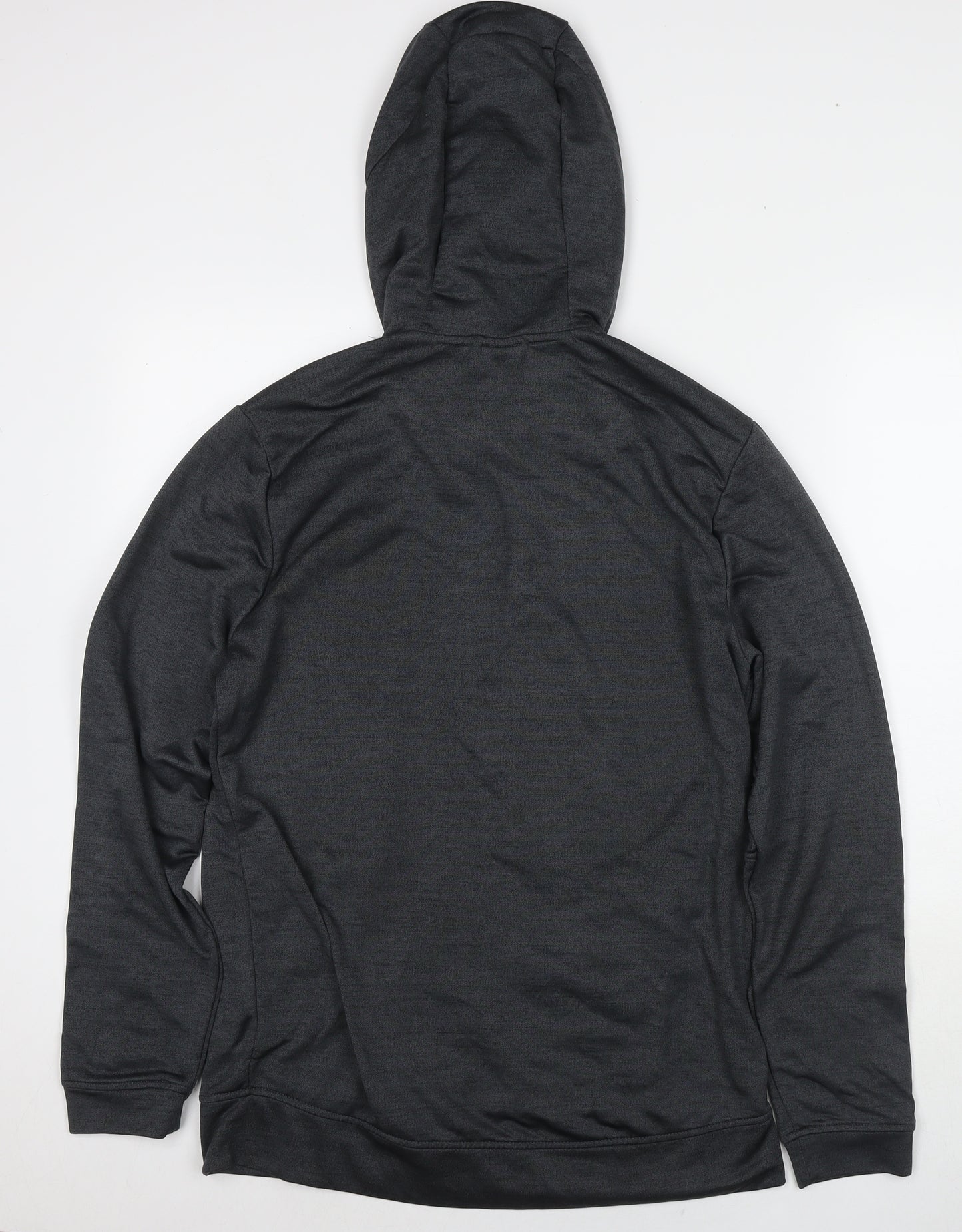 Russell Mens Grey Polyester Full Zip Hoodie Size M