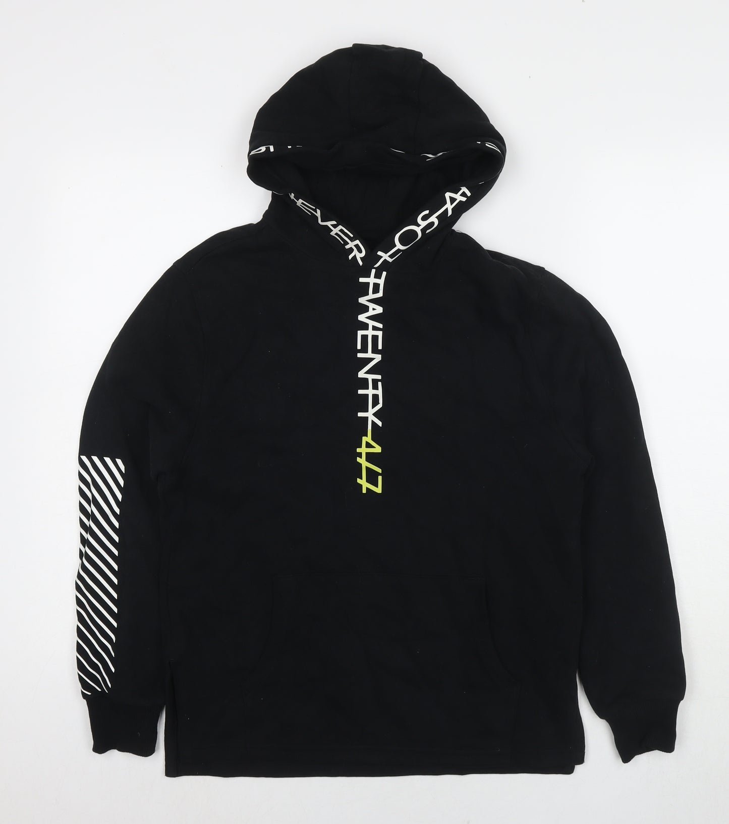 NEXT Boys Black Cotton Pullover Hoodie Size 11 Years Pullover