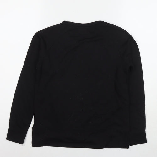 Saltrock Womens Black Polyester Pullover Sweatshirt Size 8 Pullover